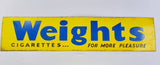 Antique Weights Cigarette Enamel Sign.