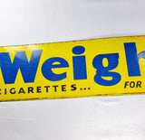 Antique Weights Cigarette Enamel Sign.