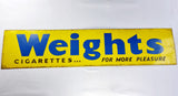 Antique Weights Cigarette Enamel Sign.