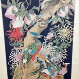 Large 2.4m Antique Chinese Hanging Scroll of Hundred Birds