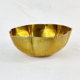 Antique Chinese Brass Lotus Shaped Bowl