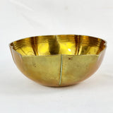 Antique Chinese Brass Lotus Shaped Bowl