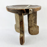Antique Tribal African Carved Wooden Stool.