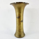 Antique Japanese Spelter splayed Vase.