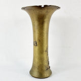 Antique Japanese Spelter splayed Vase.