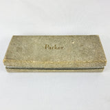 Parker Duofold Reg TM 5. 14ct Gold Nib Fountain Pen and Pencil Set.