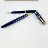 Parker Duofold Reg TM 5. 14ct Gold Nib Fountain Pen and Pencil Set.
