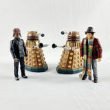 1963 Doctor Who Dalek, Battle Dalek, Fourth Doctor and 2005 Dalek Sec Hybrid