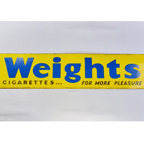 Antique Weights Cigarette Enamel Sign.
