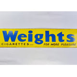 Antique Weights Cigarette Enamel Sign.