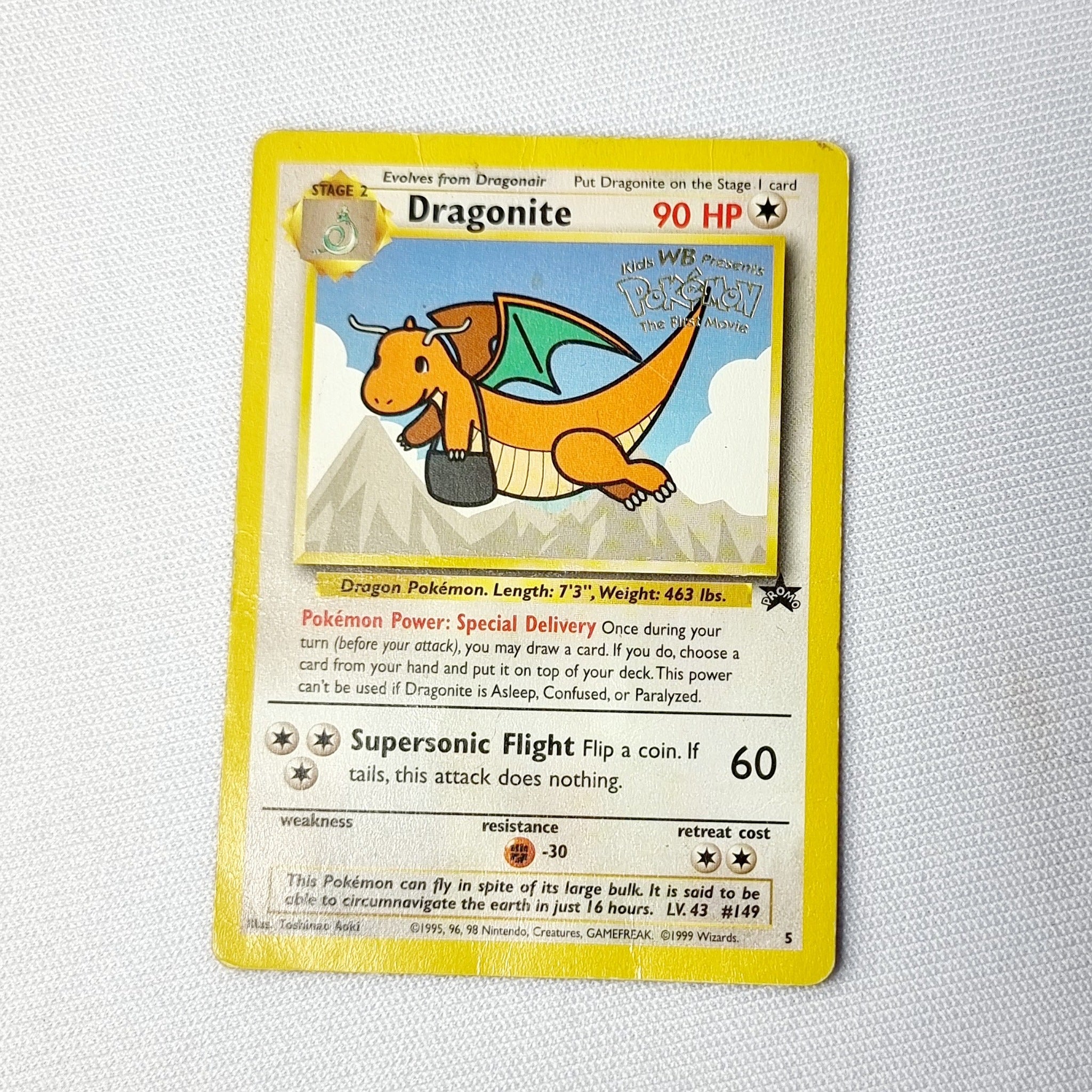 Pokemon Cards Black Star Promo Gold Stamp Dragonite, Zapdos and Articu