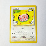 Pokemon Cards Neo Revelation Snubbull, Lanturn, Piloswine, Skiploom and Zubat.