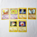 Pokemon Cards Team Rocket Dark Machoke, Machop, Dark Electrode, Voltorb, Dark Kadabra, Abra