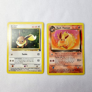 Pokemon Cards Team Rocket Dark Flareon 35/82, Eevee 55/82