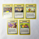 Pokemon Cards Team Rocket Trainer, Challenge, Digger, Sleep!, The Boss's Way, Nightly Garbage Run