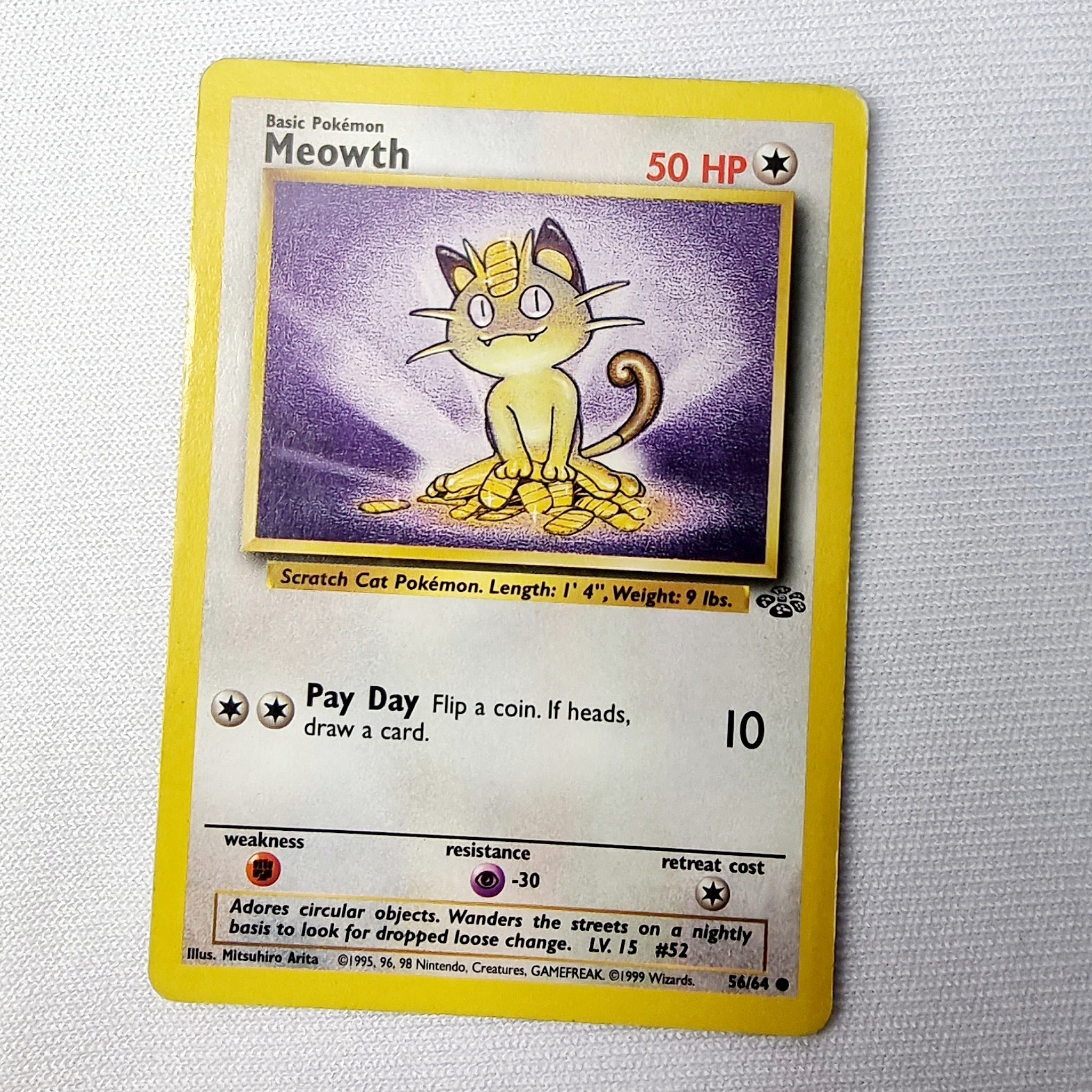 Pokemon Cards Jungle Set Persian, Meowth, Seaking, Goldeen, Fearow, Sp