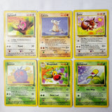 Pokemon Cards Jungle Set Jigglypuff, Cubone, Weepinbell, Bellsprout, Eevee, Venonat