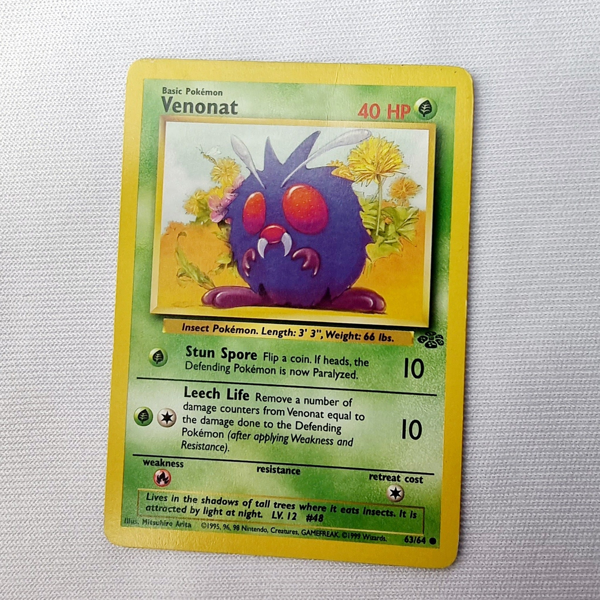 Pokemon Cards Jungle Set Jigglypuff, Cubone, Weepinbell, Bellsprout, E