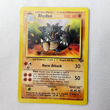 Pokemon Cards Jungle Set Rhydon, Rhyhorn, Mankey, Primeape