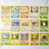 Pokemon Cards Jungle Set Meowth, Lickitung, Rapidash, Pikachu, Venonat, Mankey, Nidoran, Nidorina, Poke Ball Etc