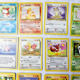 Pokemon Cards Jungle Set Meowth, Lickitung, Rapidash, Pikachu, Venonat, Mankey, Nidoran, Nidorina, Poke Ball Etc
