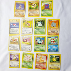 Pokemon Cards Jungle Set Meowth, Lickitung, Rapidash, Pikachu, Venonat, Mankey etc