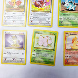 Pokemon Cards Jungle Set Meowth, Lickitung, Rapidash, Pikachu, Venonat, Mankey etc