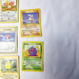 Pokemon Cards Jungle Set Poke Ball, Rapidash, Rhyhorn, Nidorina, Pikachu etc