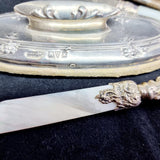 Antique Silver Items, Page Turner, Spoon, Cheese Slice, Nail Buffer, Button Hook