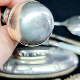Antique Silver Items, Page Turner, Spoon, Cheese Slice, Nail Buffer, Button Hook