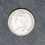 VICTORIAN SILVER CROWN 1887