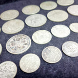 Antique Bundle Silver Half Crowns, Florins, Shillings, Sixpence And Threepence