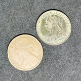 1873 And 1896 Victorian One Penny
