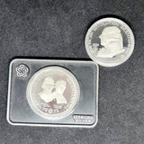 1973 Bicentennial Commemorative Silver Medal Along And 1974 First Congress Medal