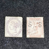 Victorian One Penny Red Stamp And One Penny Blue Stamp