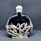 Forest Row/First Impression, Perfume Bottle circa 40 ml capacity, colour PLUM