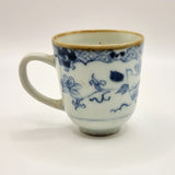 Antique 18th Century Meissen Blue and White Chinese Design Unmarked Cup