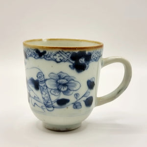 Antique 18th Century Meissen Blue and White Chinese Design Unmarked Cup