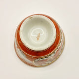 Antique Japanese 19th Century Satsuma Plate and Cup with Character Marks