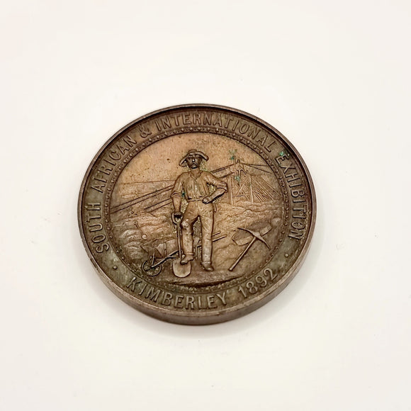 South African And International Exhibition Kimberly 1892 Medal