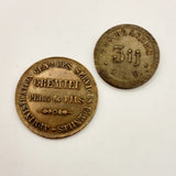 Two Drachms Apothecary Weight And Marsielle Cremiu Pere And Fils Token