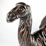 Antique Heavily Carved Wooden Camel