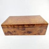 Antique 19th Century Burr Elm Writing Slope