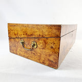 Antique 19th Century Burr Elm Writing Slope