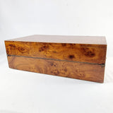 Antique 19th Century Burr Elm Writing Slope