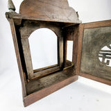 Antique Chinese Mother of Pearl and Rosewood Chinoiserie Mantle Clock Case