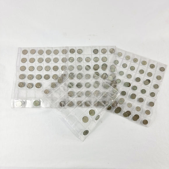 Large Selection of Vintage and Antique Silver Shillings and Six Pence