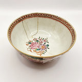 Antique 19th Century Chinese Cantonese Famille Rose Bowls and Tazza