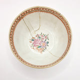 Antique 19th Century Chinese Cantonese Famille Rose Bowls and Tazza