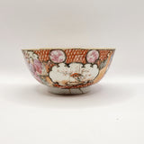 Antique 19th Century Chinese Cantonese Famille Rose Bowls and Tazza